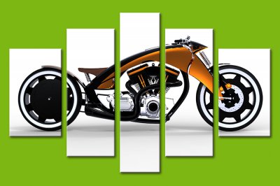 Категория "Мотоциклы" модульная картина 14-0002-M03 размер L