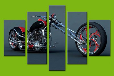 Категория "Мотоциклы" модульная картина 14-0006-M03 размер L